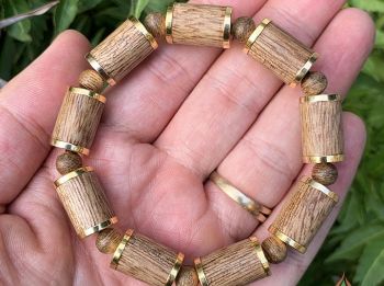 Vòng Trầm Hương Bọc Vàng TTA-GOLD1